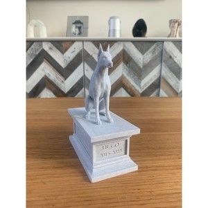 Personalized Marble Pet Loss Memorial Sculptures | All Breeds | (Doberman)